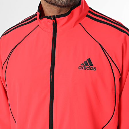 Adidas Sportswear - Ensemble De Survetement A Bandes Teamgeist Adicolor JW5867 JW5871 Rouge Noir