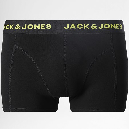 Jack And Jones - Lot De 5 Boxers Friday Noir Blanc Rouge Bleu Roi Orange Jaune