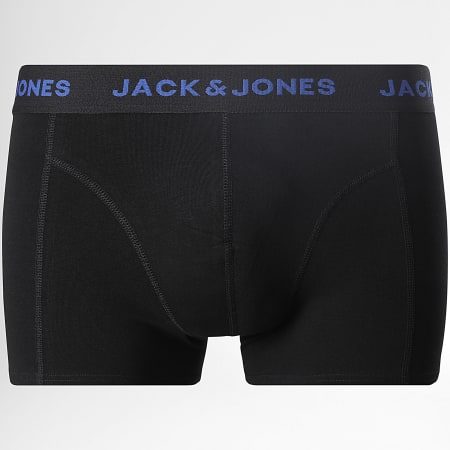 Jack And Jones - Lot De 5 Boxers Friday Noir Blanc Rouge Bleu Roi Orange Jaune