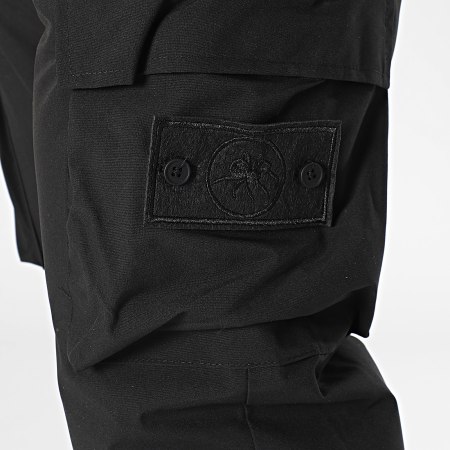 John H - Pantalon Cargo Rembourré L06 Noir