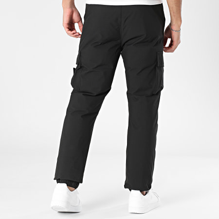 John H - Pantalon Cargo Rembourré L06 Noir