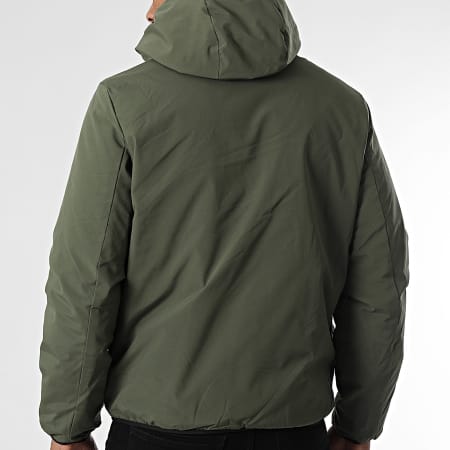 John H - Parka con capucha 15 Verde Caqui