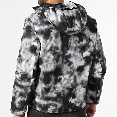 John H - Parka Capucha 12 Negro Gris
