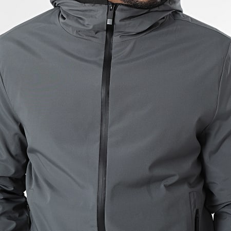 John H - Parka con capucha 15 Gris Antracita