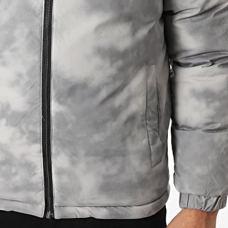 John H - Plumífero con capucha reversible 05 gris