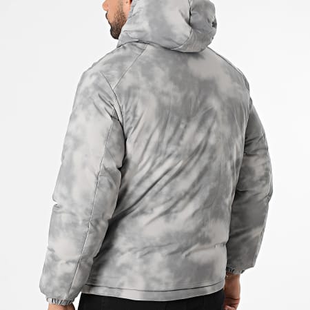 John H - Plumífero con capucha reversible 05 gris