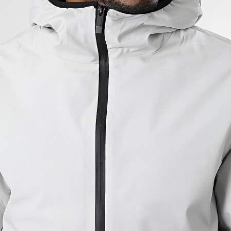 John H - Parka con Capucha 15 Gris Claro