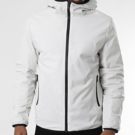 John H - Parka con Capucha 15 Gris Claro