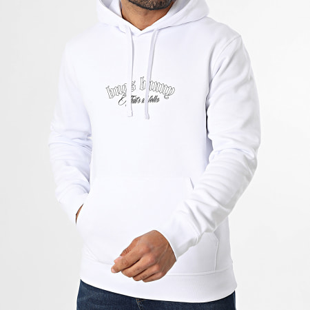 Looney Tunes - Sweat Capuche Badge Rond Big Back Bugs Bunny Blanc