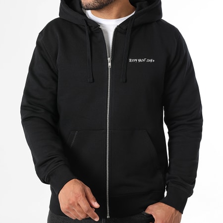 Teddy Yacht Club - Sudadera Zippé Capuche Feeling Lucky Negro