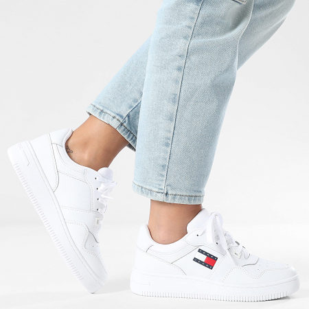Tommy Jeans - Baskets Femme Retro Basket 2933 White