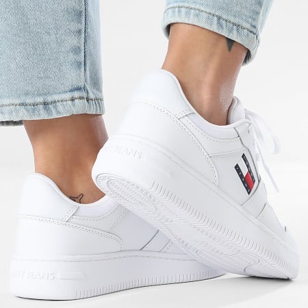 Tommy Jeans - Baskets Femme Retro Basket 2933 White