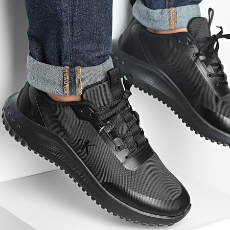 Calvin Klein - Zapatillas Eva Runner Low Lace Mix 1442 Negro Triple
