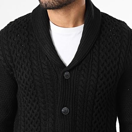 Jack And Jones - Cárdigan Paul Shawl Negro