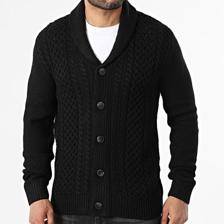 Jack And Jones - Cárdigan Paul Shawl Negro
