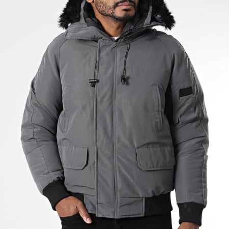 KZR - Gevoerde Zipper Jacket 198 Grijs Antraciet