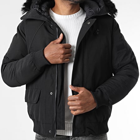 KZR - Blouson Capuche Zippé 198 Noir