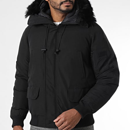 KZR - Blouson Capuche Zippé 198 Noir