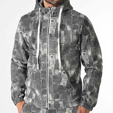 MTX - Ensemble Sweat Capuche Zippé Et Pantalon Jogging 729 Gris Anthracite