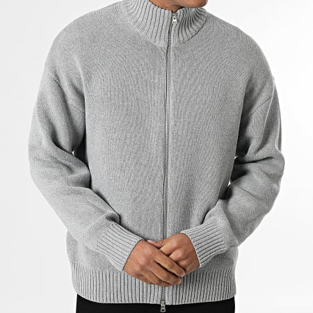 Only And Sons - Chaleco con Cremallera Blake Gris Jaspeado