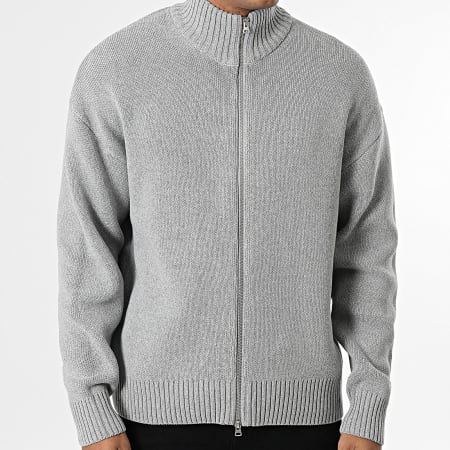 Only And Sons - Chaleco con Cremallera Blake Gris Jaspeado