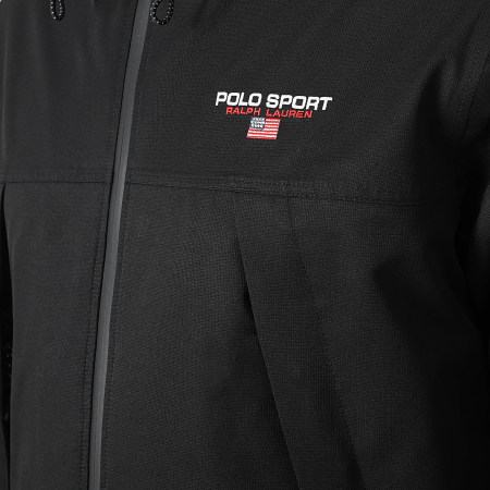 Polo Sport Ralph Lauren - Zip-Up Hooded Jacket Sport Logo Black