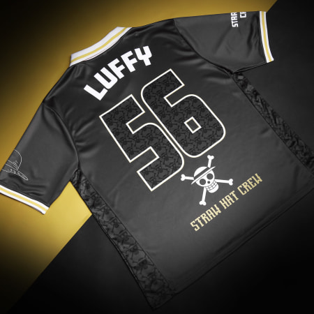 One Piece - Maillot Lifestyle Collector Col V One Piece Luffy 56 Noir Doré