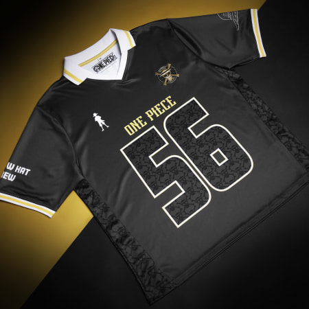 One Piece - Maillot Lifestyle Collector Col V One Piece Luffy 56 Noir Doré