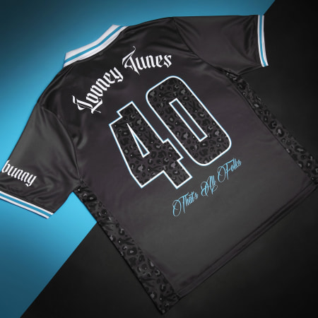 Looney Tunes - Maillot Lifestyle Collector Col V Looney 40 Noir Bleu