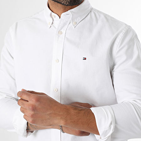 Tommy Hilfiger - Chemise Manches Longues Solid Heritage Oxford 5774 Beige Clair