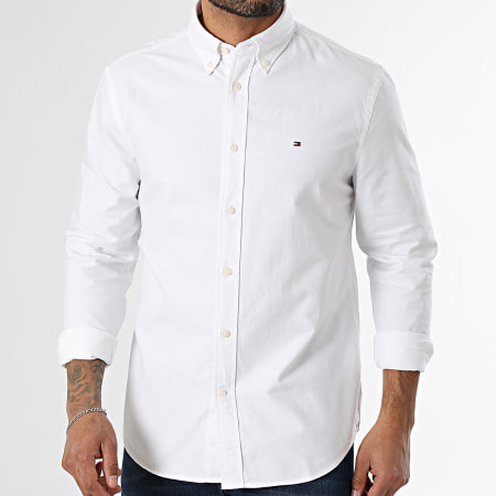 Tommy Hilfiger - Chemise Manches Longues Solid Heritage Oxford 5774 Beige Clair
