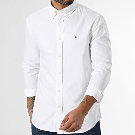 Tommy Hilfiger - Chemise Manches Longues Solid Heritage Oxford 5774 Beige Clair
