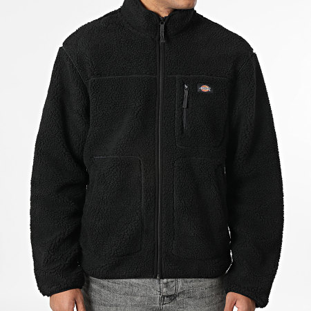 Dickies - Chaqueta Sherpa Con Cremallera Mount Hope Fleece A4YEE Negra
