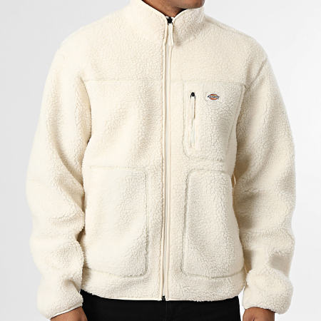 Dickies - Chaqueta Sherpa Con Cremallera Mount Hope Fleece A4YEE Beige Claro