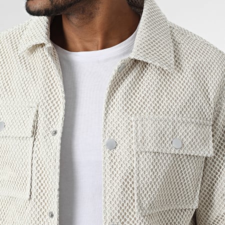 Frilivin - Gevoerde Zippende Textuur G53 Beige