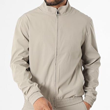 Frilivin - Ensemble Veste Zippée Et Pantalon P66 Beige