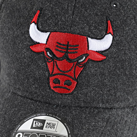 New Era - Gorra Melton Wool 9Forty Chicago Bulls 60758968 Gris Carbón Jaspeado