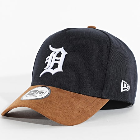 New Era - Casquette Suede Visor Eframe Detroit Tigers 60759010 Bleu Marine Camel