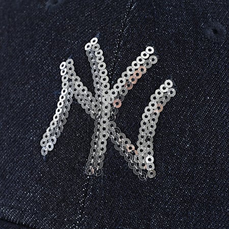 New Era - Gorra Mujer Lentejuelas 9Forty NY 60758945 Azul Brut Plateado