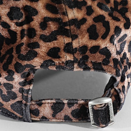New Era - Casquette Femme Leopard Velours 9Forty NY 60759057 Beige Noir Léopard