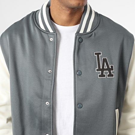 New Era - Teddy Jacket MLB LA Dodgers 60758726 Dark Gray Beige - Ryses