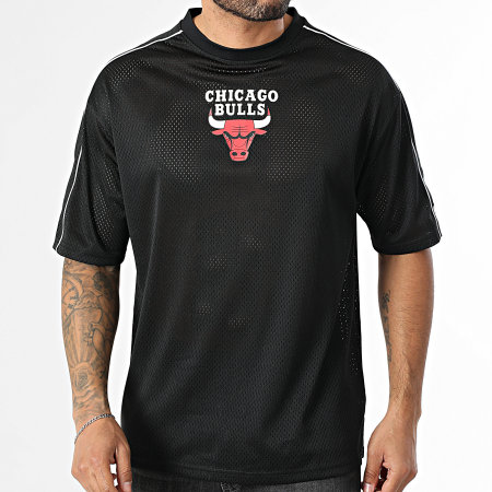 New Era - Tee Shirt Oversize NBA Piping Mesh Chicago Bulls 60758767 Noir