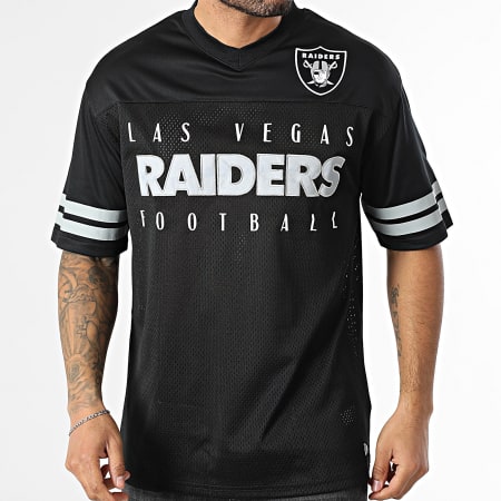 New Era - Oversized V-Neck T-Shirt NFL Mesh Jersey Las Vegas