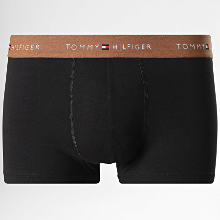 Tommy Hilfiger - Lot De 3 Boxers 2763 Noir Marron Bleu Clair Bleu Marine