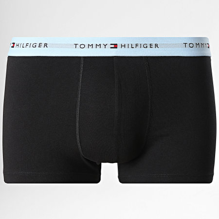 Tommy Hilfiger - Lot De 3 Boxers 2763 Noir Marron Bleu Clair Bleu Marine
