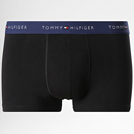 Tommy Hilfiger - Lot De 3 Boxers 2763 Noir Vert Bleu Marine