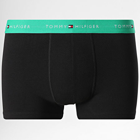 Tommy Hilfiger - Lot De 3 Boxers 2763 Noir Vert Bleu Marine
