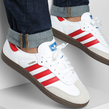 Adidas Originals - Baskets Samba OG IG1025 Footwear White Better Scaelett Gum