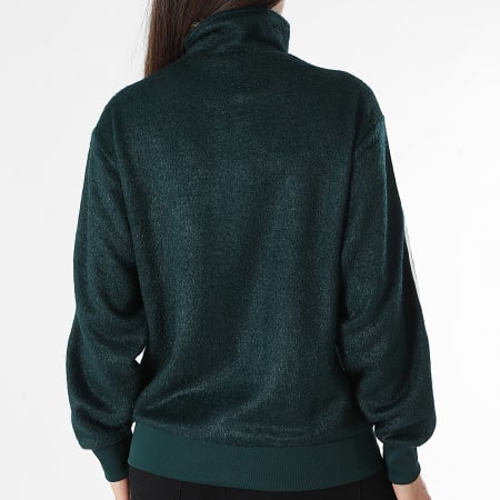 Adidas Originals - Veste Zippée A Bandes Femme Mohair KS7777 Vert Foncé
