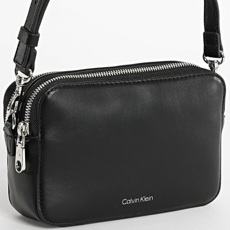 Calvin Klein - Sac A Main Femme Webbing Double Strap Camera F3165 Noir